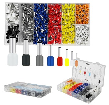 Zestaw tulejek izol.1200szt. 0,5-10mm2 TI-SET-1200