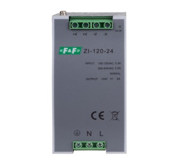 ZI-120-24V Zasilacz impulsowy przemysł. 24V DC F&F