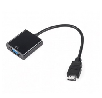 Złącze adapter wt. HDMI do VGA+Audio KOM0843AS