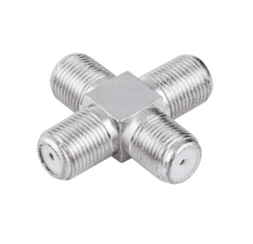 Złącze czwórnik "F" 4GN metal