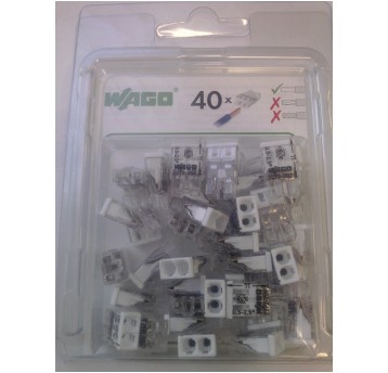 Złączka mini blister 2x2,5 (40szt) 2273-202 WAGO