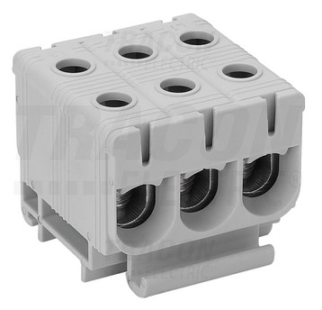 Złączka TH35 1x3x 2,5-50 szary FLEAL-50/1X3 TR