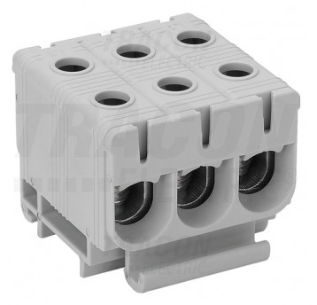 Złączka TH35 1x3x 2,5-50 szary FLEAL-50/1X3 TR