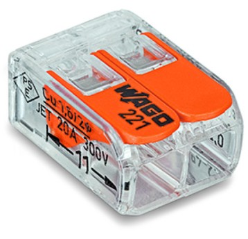 Złączka uniwersalna 2x4 /do 4mm2/ 221-412 WAGO